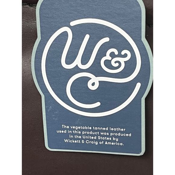 Adan Ballou  Leather Brown Shoulder Bag Full Grain Vegetable Tanned Leather - Picture 10 of 13